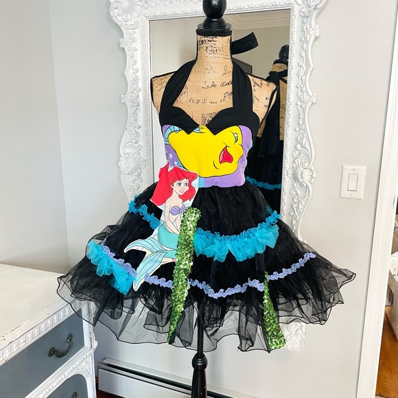 SALE New York Couture Handmade Disney THE LITTLE MERMAID Tutu Party Dress - Picture 1 of 6